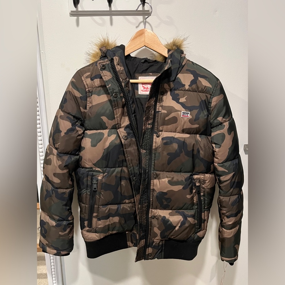 Signature by Levi Strauss Camouflage Puffer Jacket